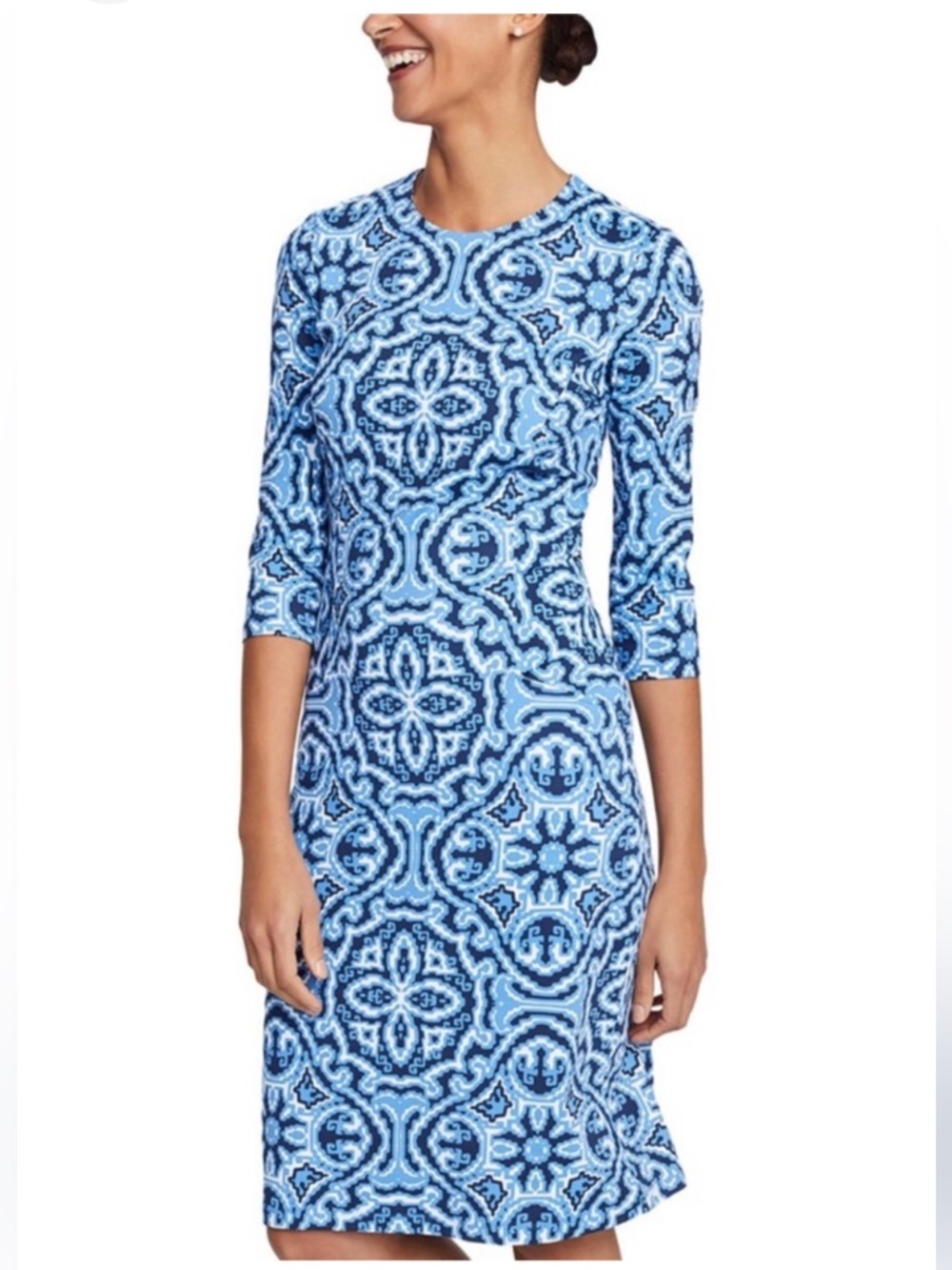 J.McLaughlin Catalyst Dress navy Elba Paisley Size Small